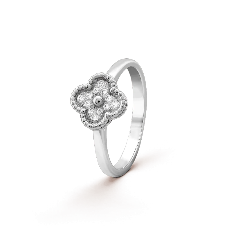 [Leaves]CLOVER DIAMOND RING