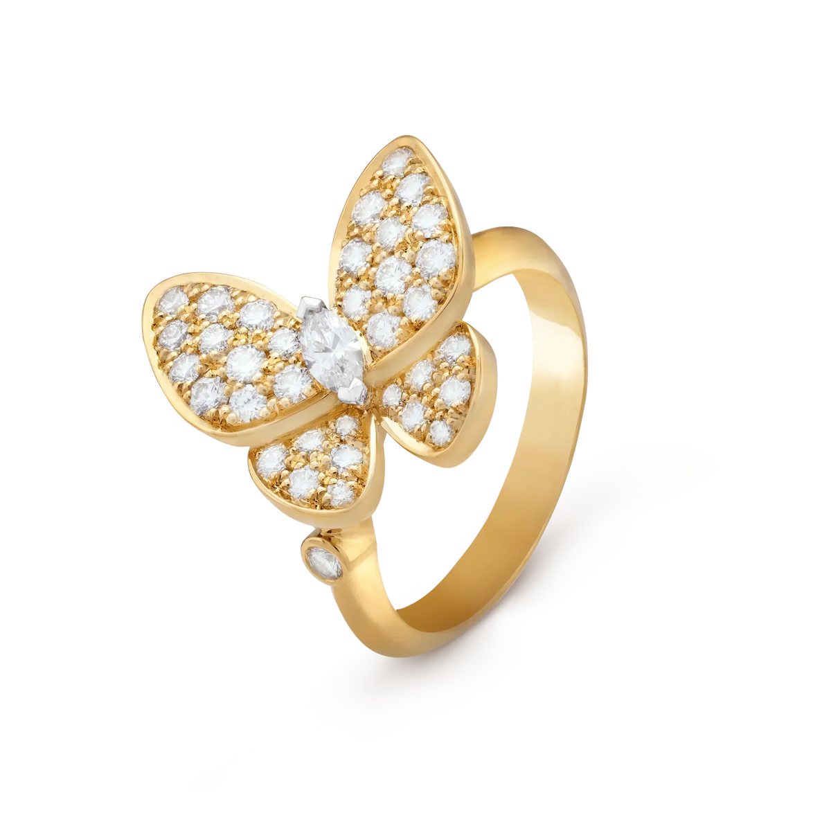 [Leaves]BUTTERFLY DIAMOND RING