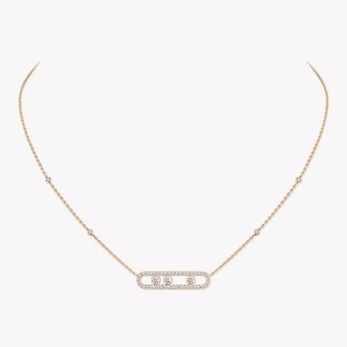 [Leaves]MOVE PAVÉ FULL DIAMOND NECKLACE