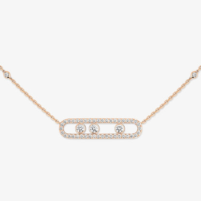 [Leaves]MOVE PAVÉ FULL DIAMOND NECKLACE