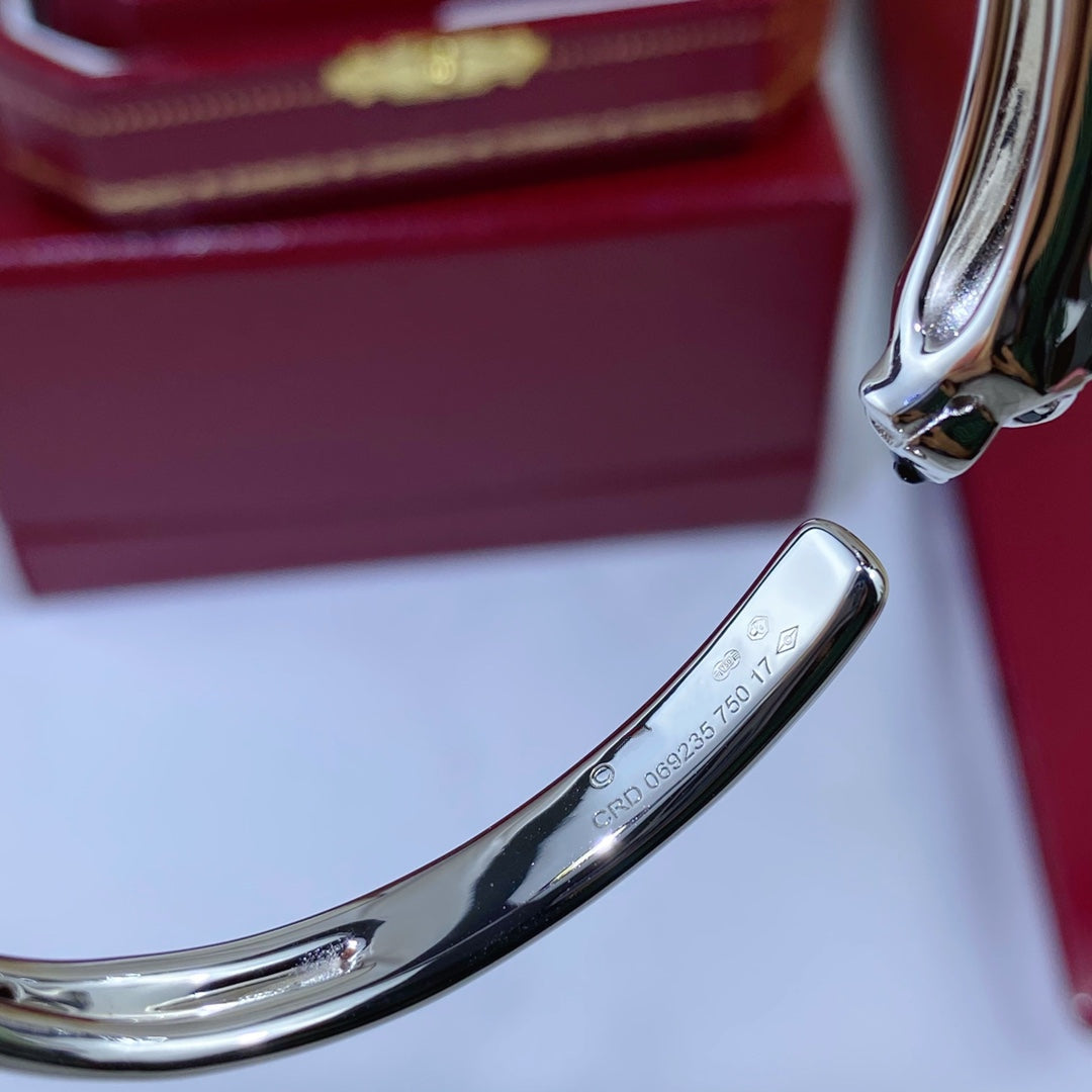 [Leaves]PANTHERE SILVER OPEN BRACELET