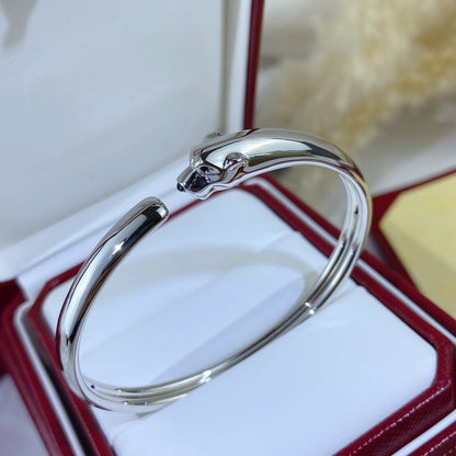 [Leaves]PANTHERE SILVER OPEN BRACELET