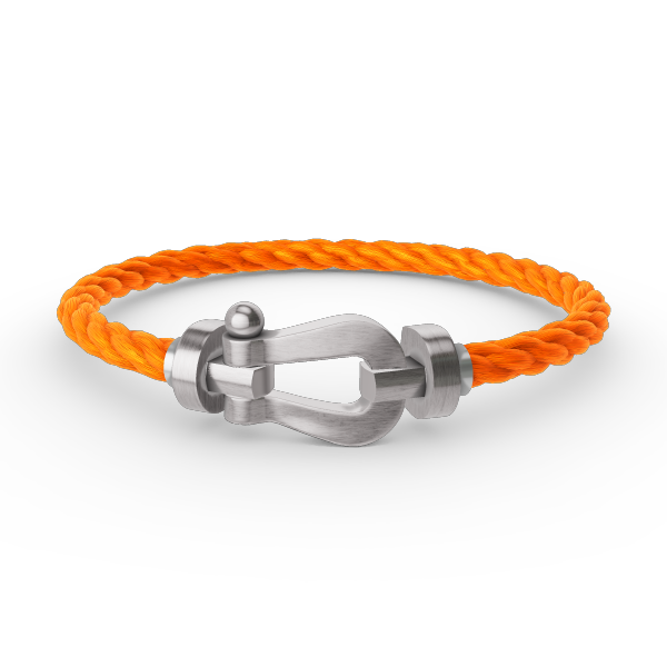 [Leaves]FORCE LARGE HORSESHOE BRACELET - WHITE GOLD