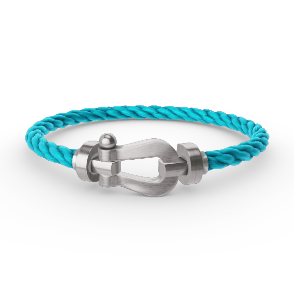 [Leaves]FORCE LARGE HORSESHOE BRACELET - WHITE GOLD
