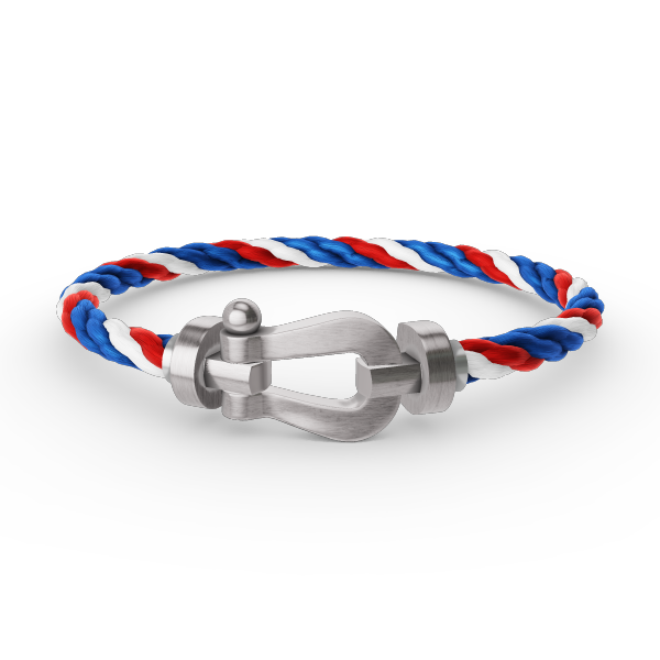 [Leaves]FORCE LARGE HORSESHOE BRACELET - WHITE GOLD