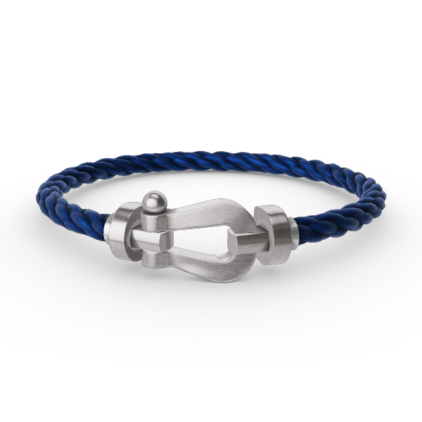 [Leaves]FORCE LARGE HORSESHOE BRACELET - WHITE GOLD