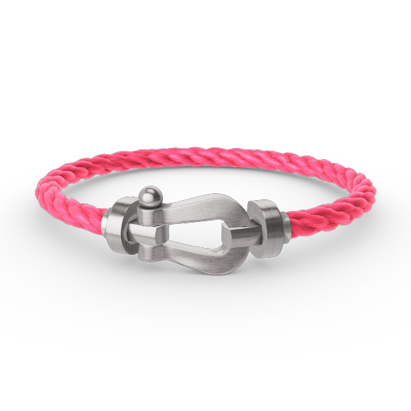 [Leaves]FORCE LARGE HORSESHOE BRACELET - WHITE GOLD