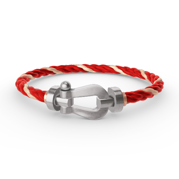 [Leaves]FORCE LARGE HORSESHOE BRACELET - WHITE GOLD
