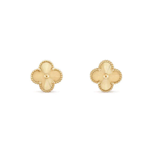 [Leaves]CLOVER MEDIUM 1 MOTIFS LASER EARRINGS