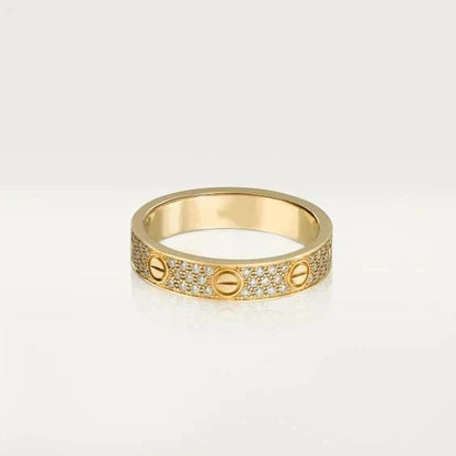 [Leaves]LOVE RING 3.6MM DIAMOND PAVED