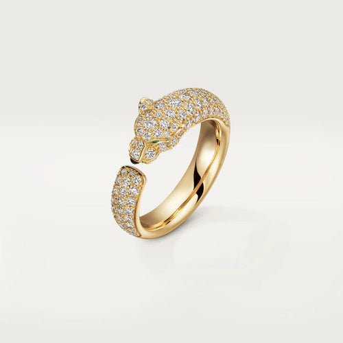 [Leaves]PANTHERE PINK GOLD DIAMOND RING