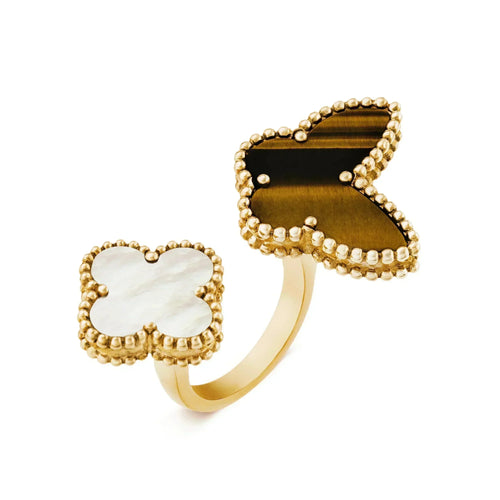 [Leaves]LUCKY BETWEEN THE FINGER RING