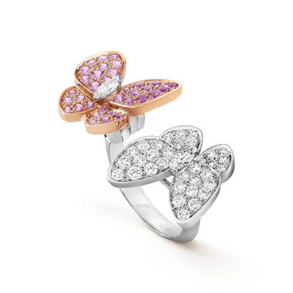 [Leaves]TWIN BUTTERFLY DIAMOND RING